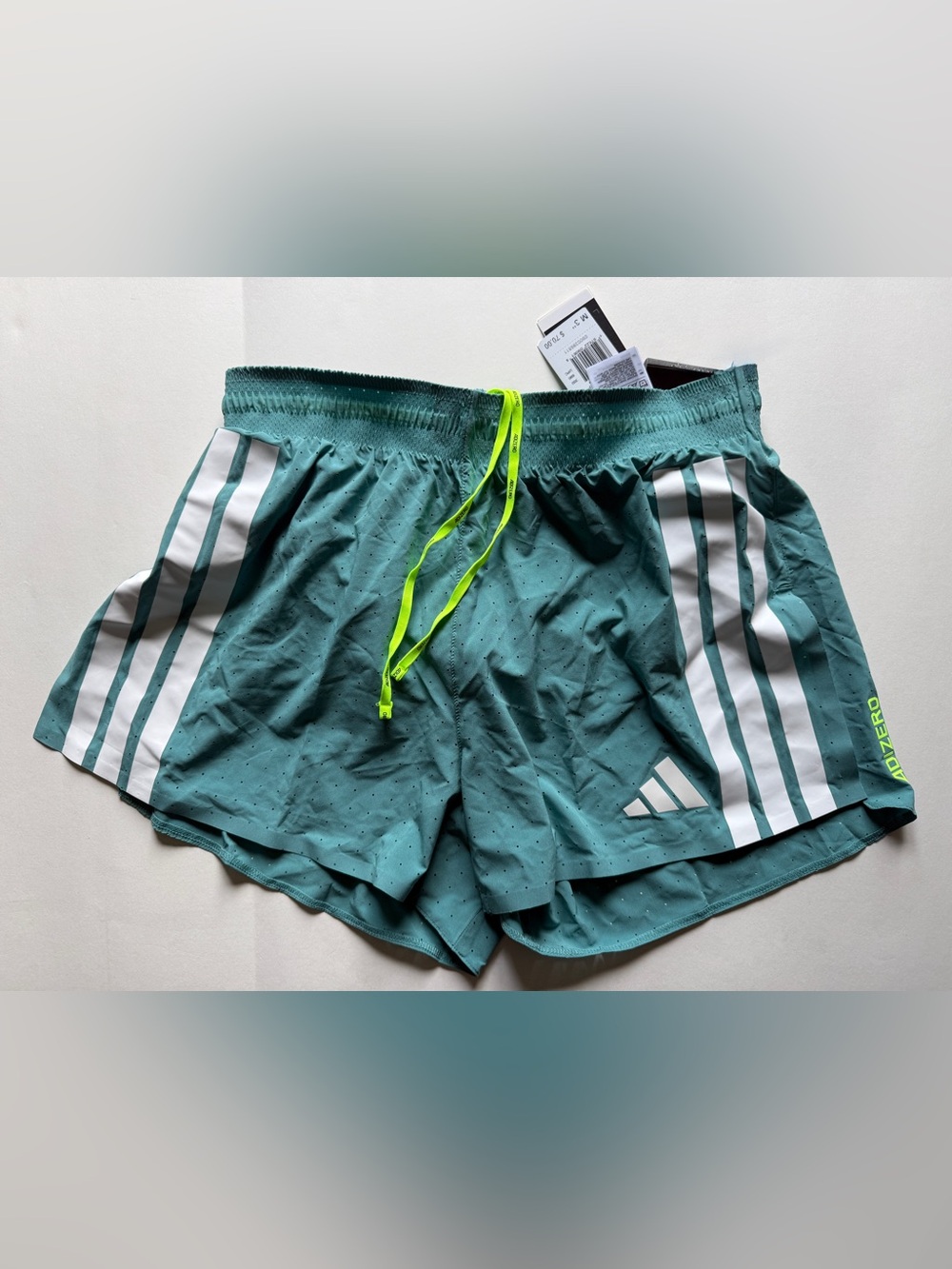 adidas [M] Adizero Men's 3” Brief-Lined Running Shorts Powder Teal JV7153